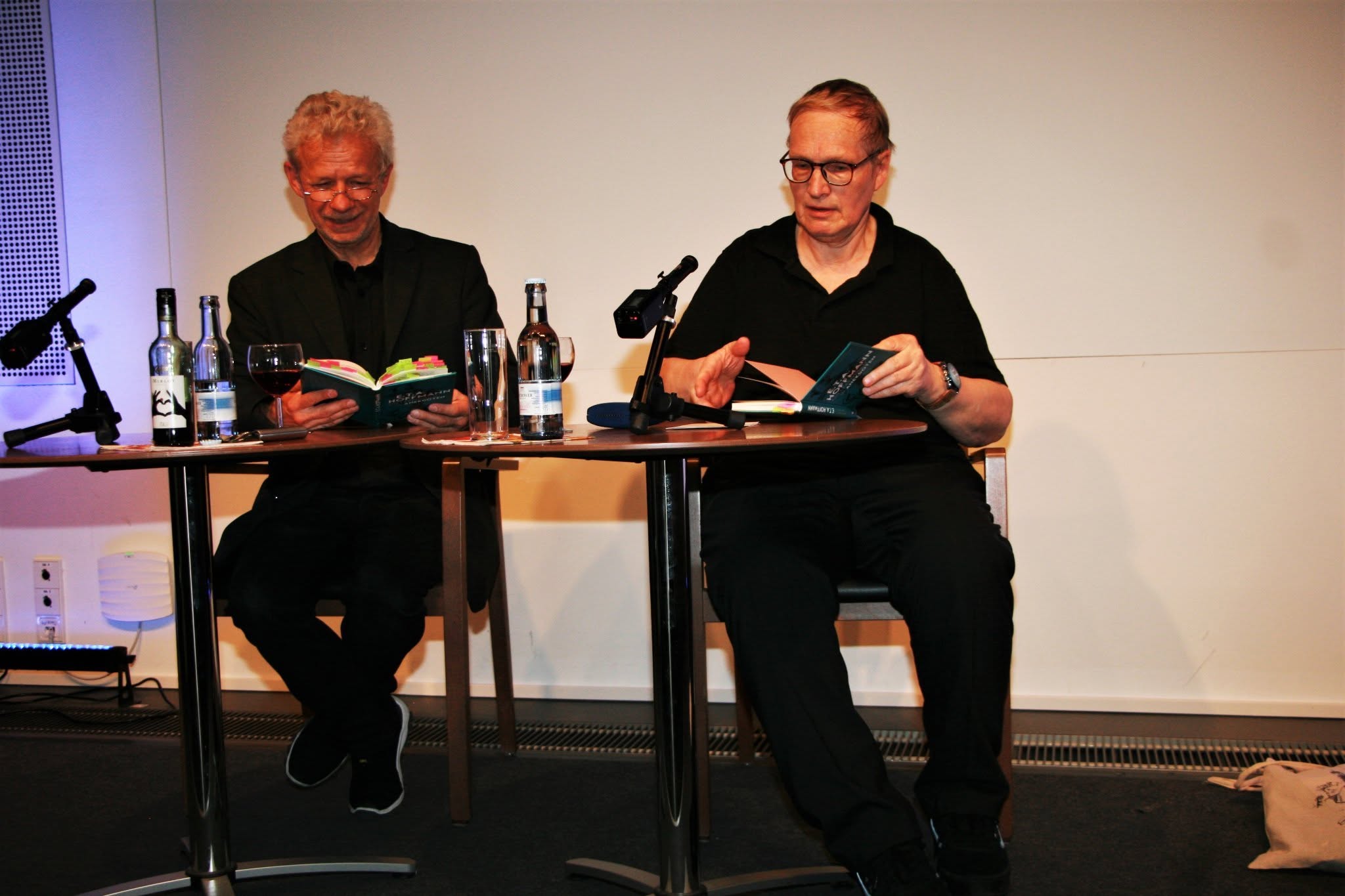 Bernd Hesse und Jörg Petzel bei einer Lesung im Kleist-Museum