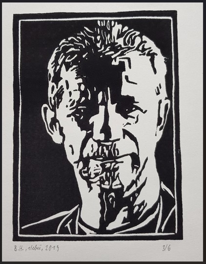 Linolschnitt Bernd Hesse