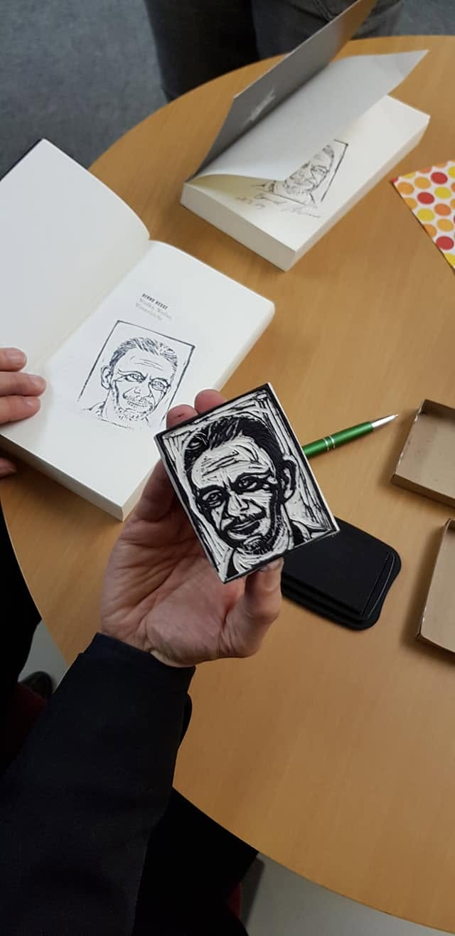 Der Porträtstempel im Gebrauch