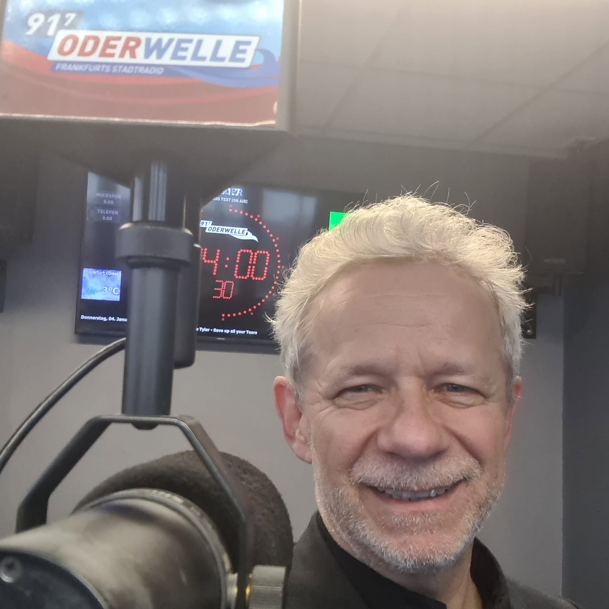 Bernd Hesse beim Radiosender Oderwelle