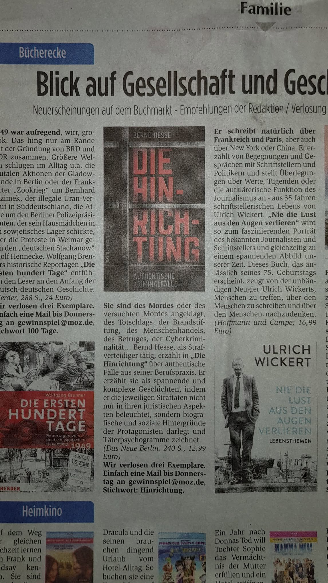Buchempfehlung zu Die Hinrichtung