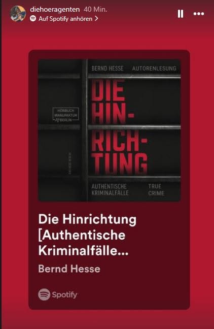 Die Hinrichtung als Hörbuch auf Spotify