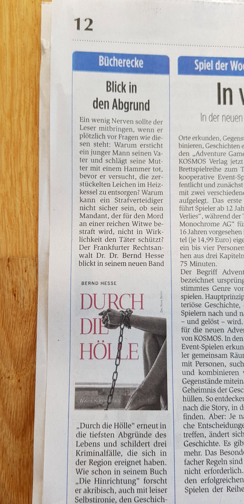 Buchempfehlung von Henry-Martin Klemt zu Durch die Hölle
