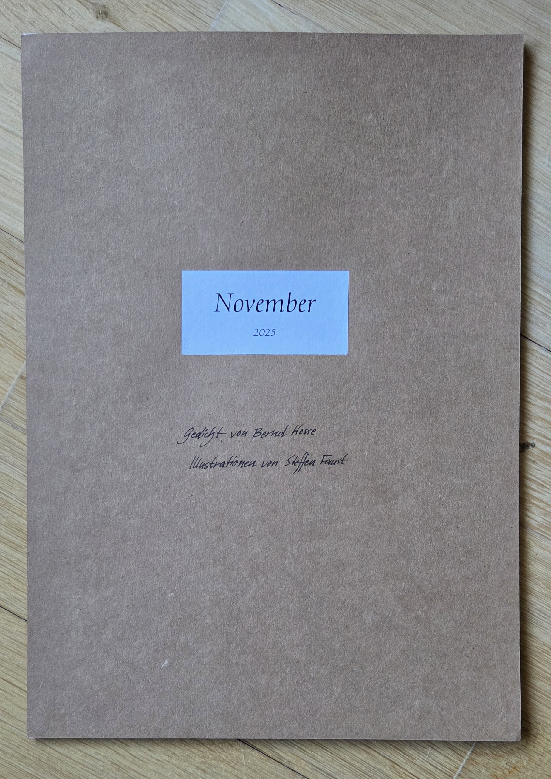 Kunstmappe November 2025 – Gedicht von Bernd Hesse, Illustrationen von Steffen Faust
