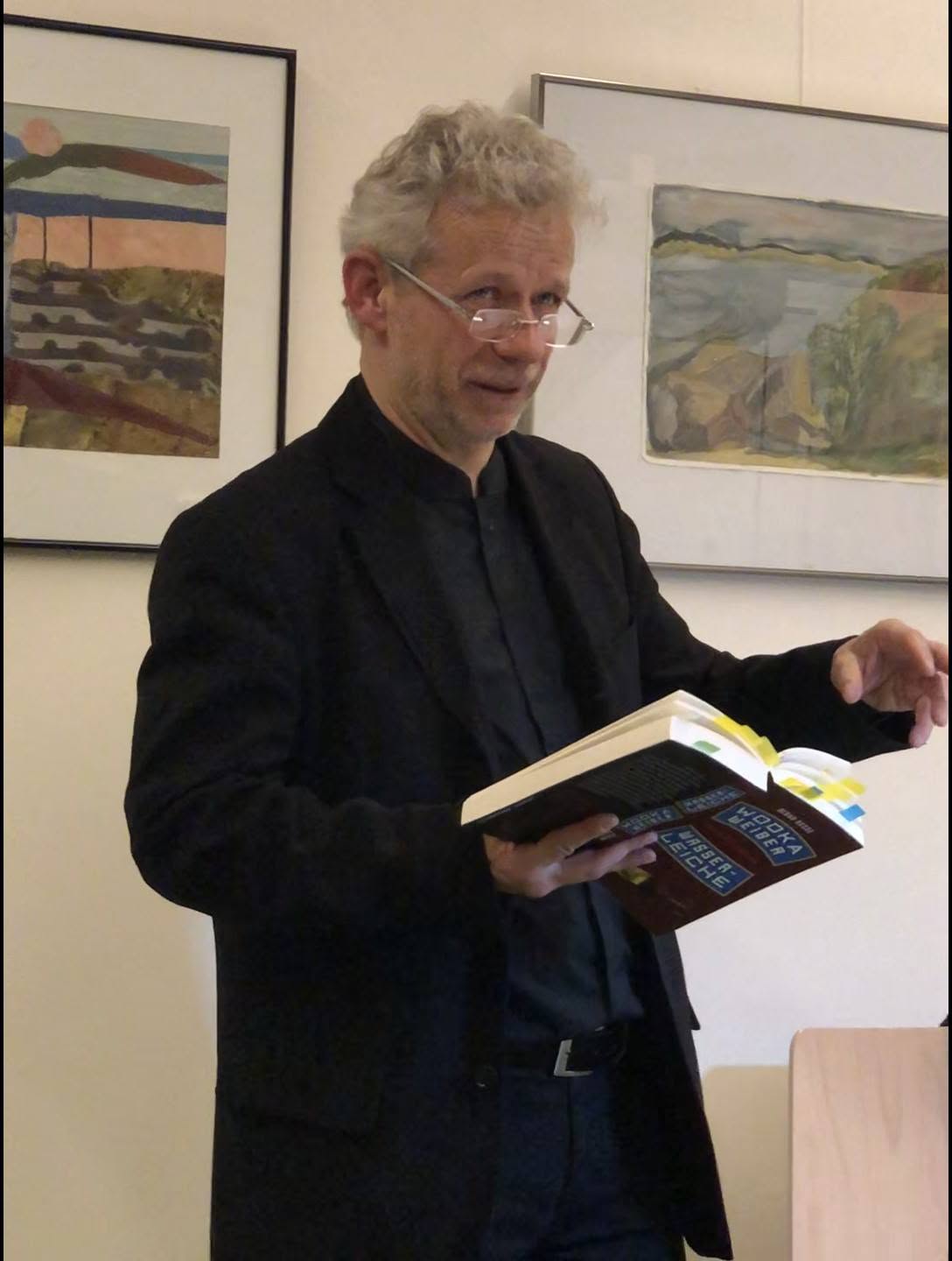 Bernd Hesse bei einer Lesung in Freiberg in Sachsen