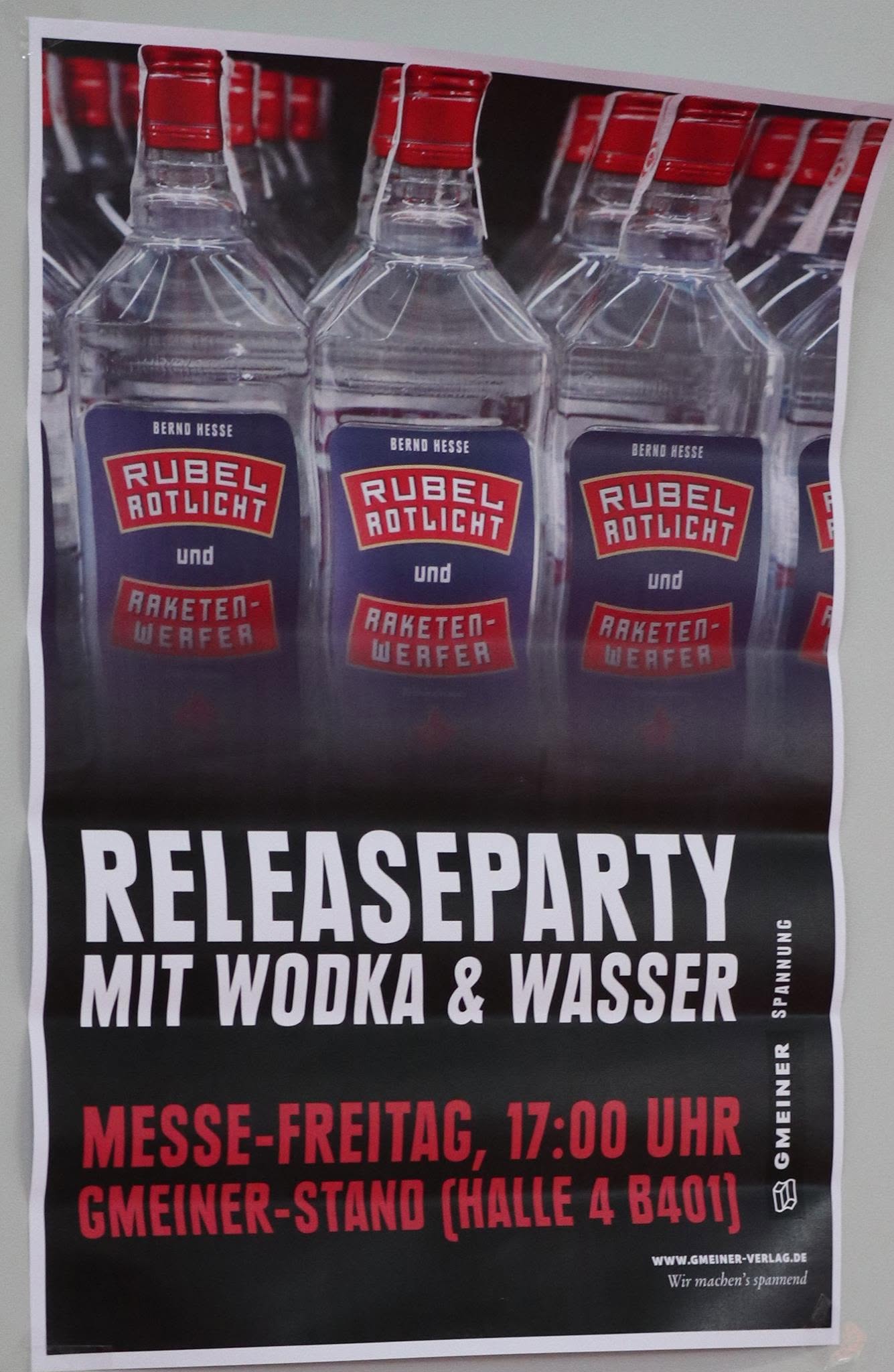 Plakat zur Releaseparty auf der Leipziger Buchmesse