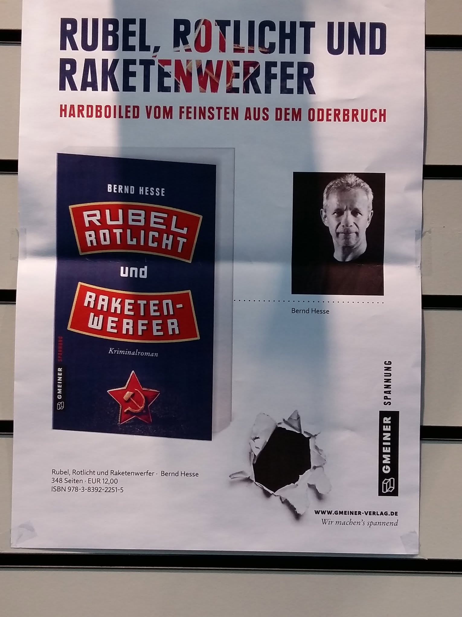 Werbeplakat für Rubel Rotlicht und Raketenwerfer