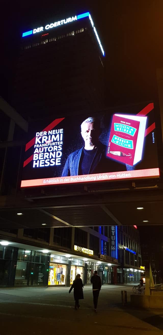 Werbung für Wodka, Weiber, Wasserleiche am Oderturm